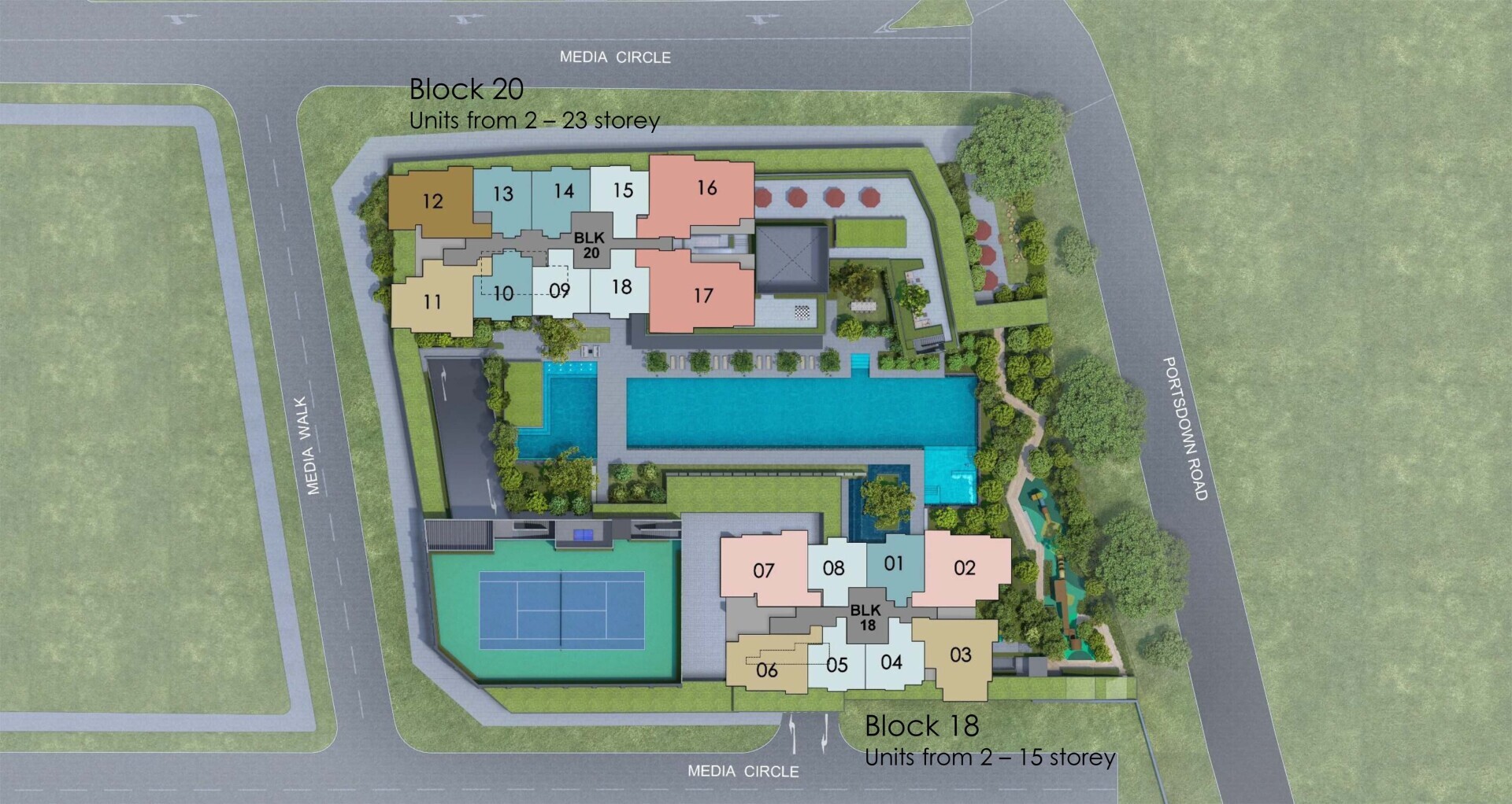 Hudson Place Residences site plan